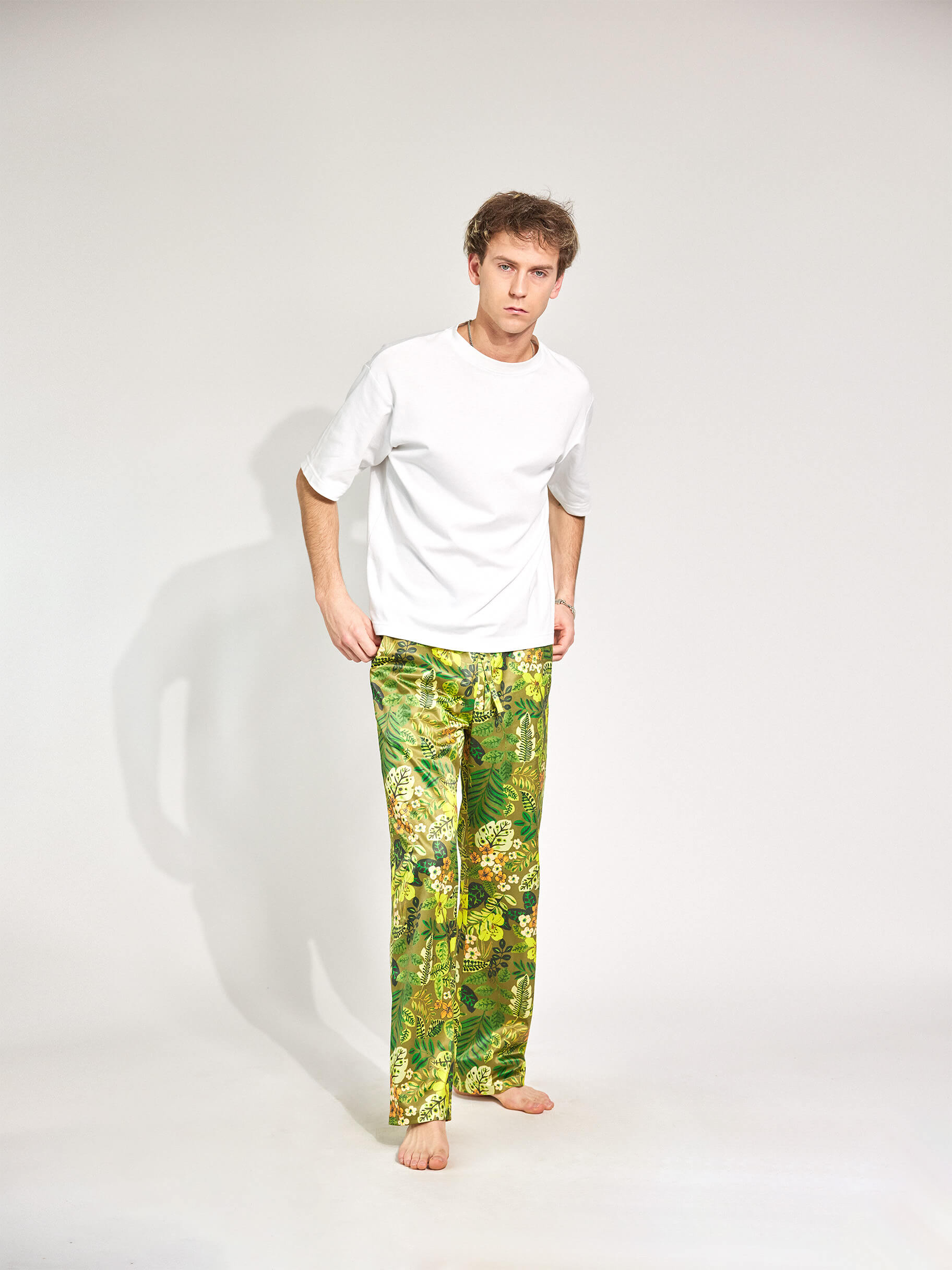 Quincy Jungle Satinhose Damen und Herren