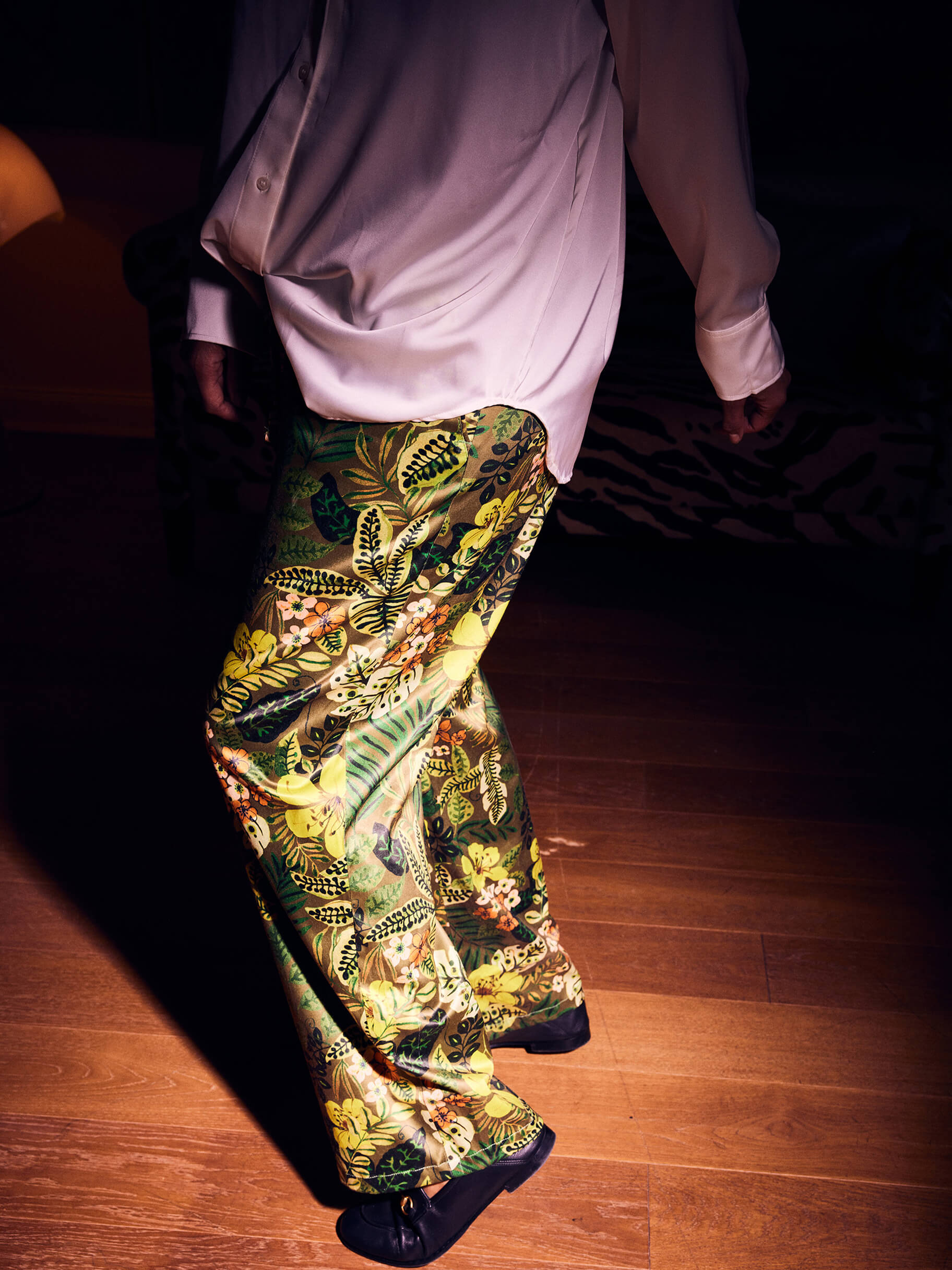 Quincy Jungle Satinhose Unisex Fit