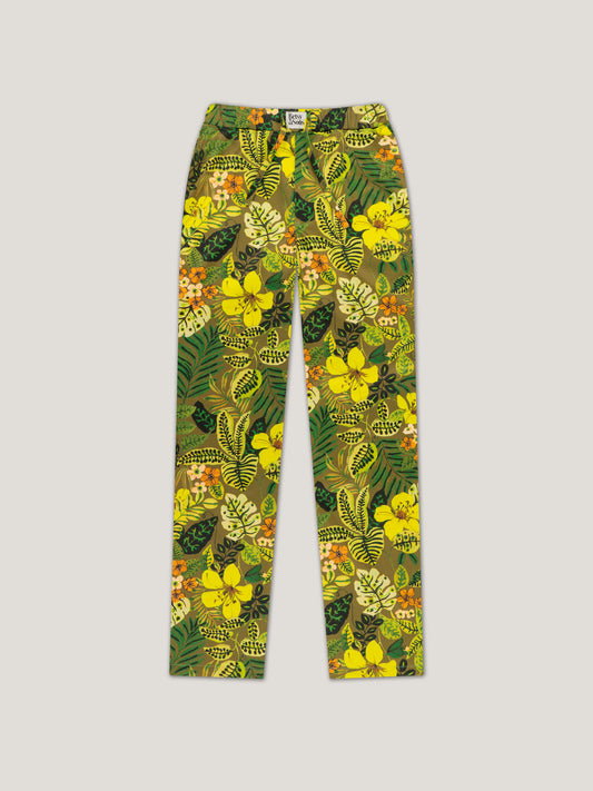Quincy Jungle Satinhose Damen und Herren