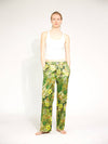 Quincy Jungle Bootcut Satinhose