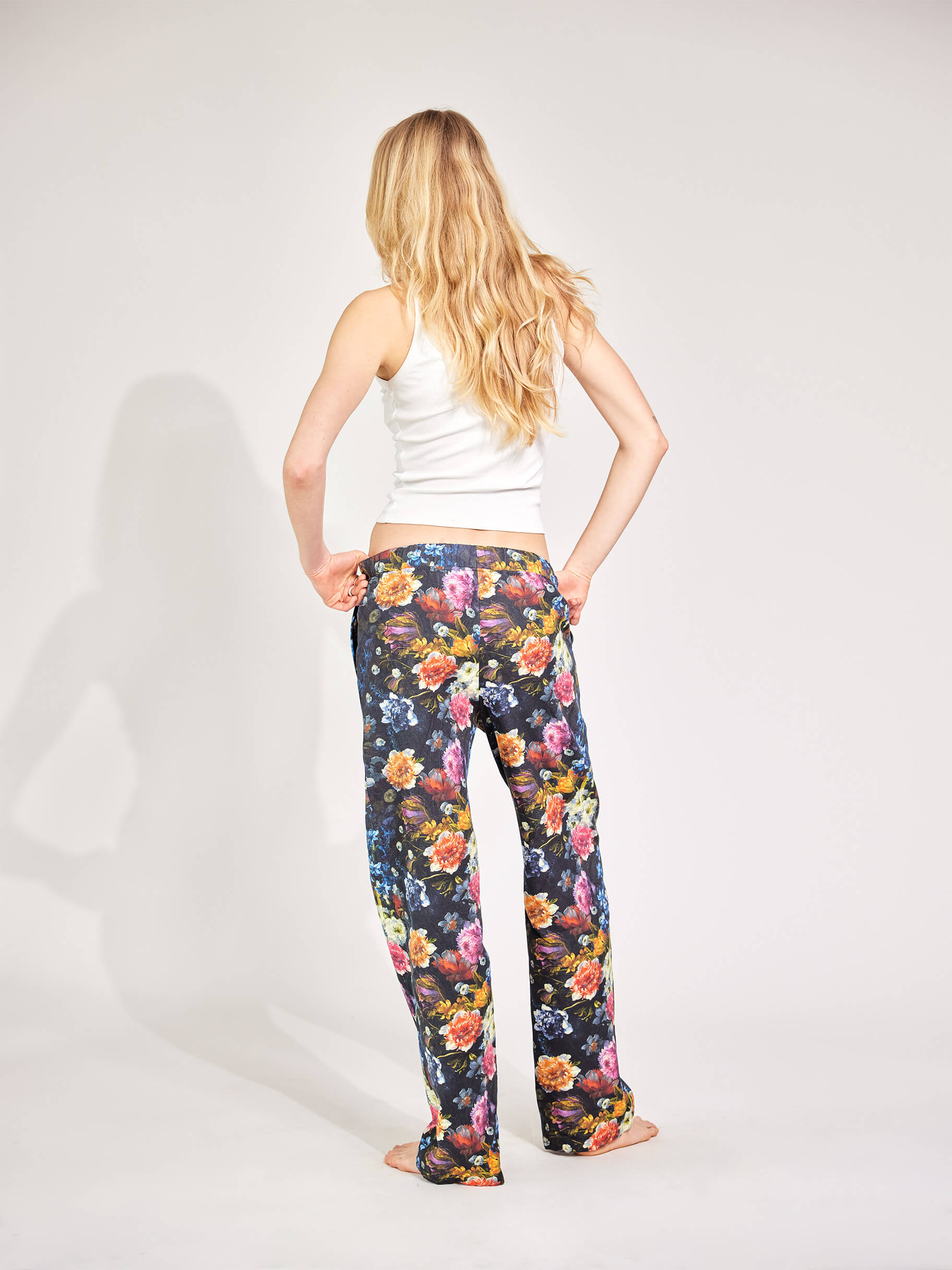 Night Blossom Stoffhose Damen und Herren