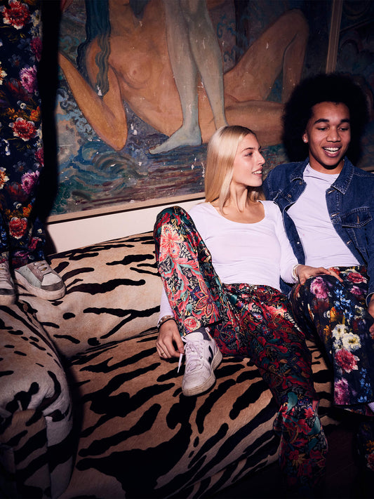Night Blossom Baumwollhose Casual Look
