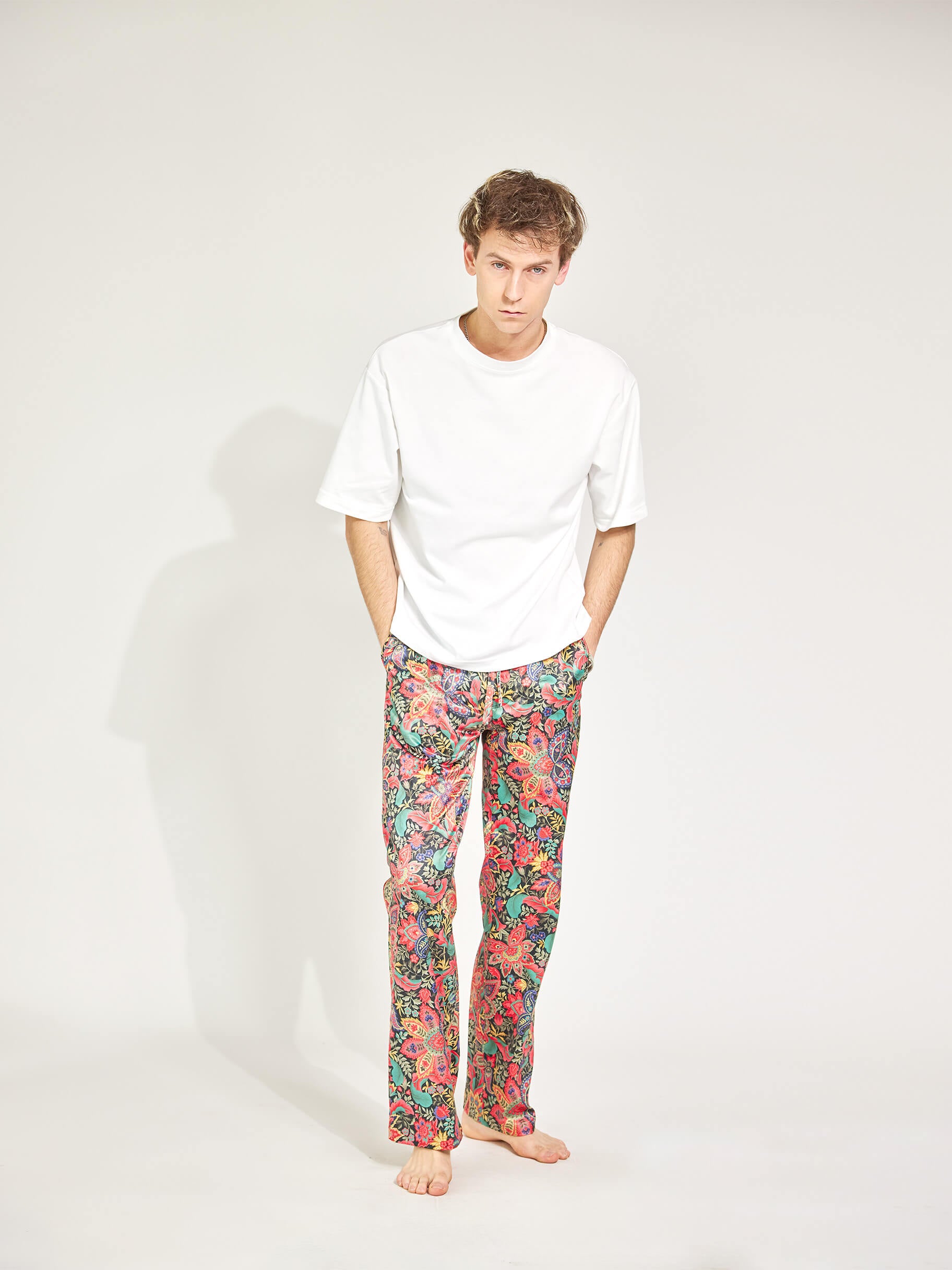 Power Paisley Satinhose Damen und Herren