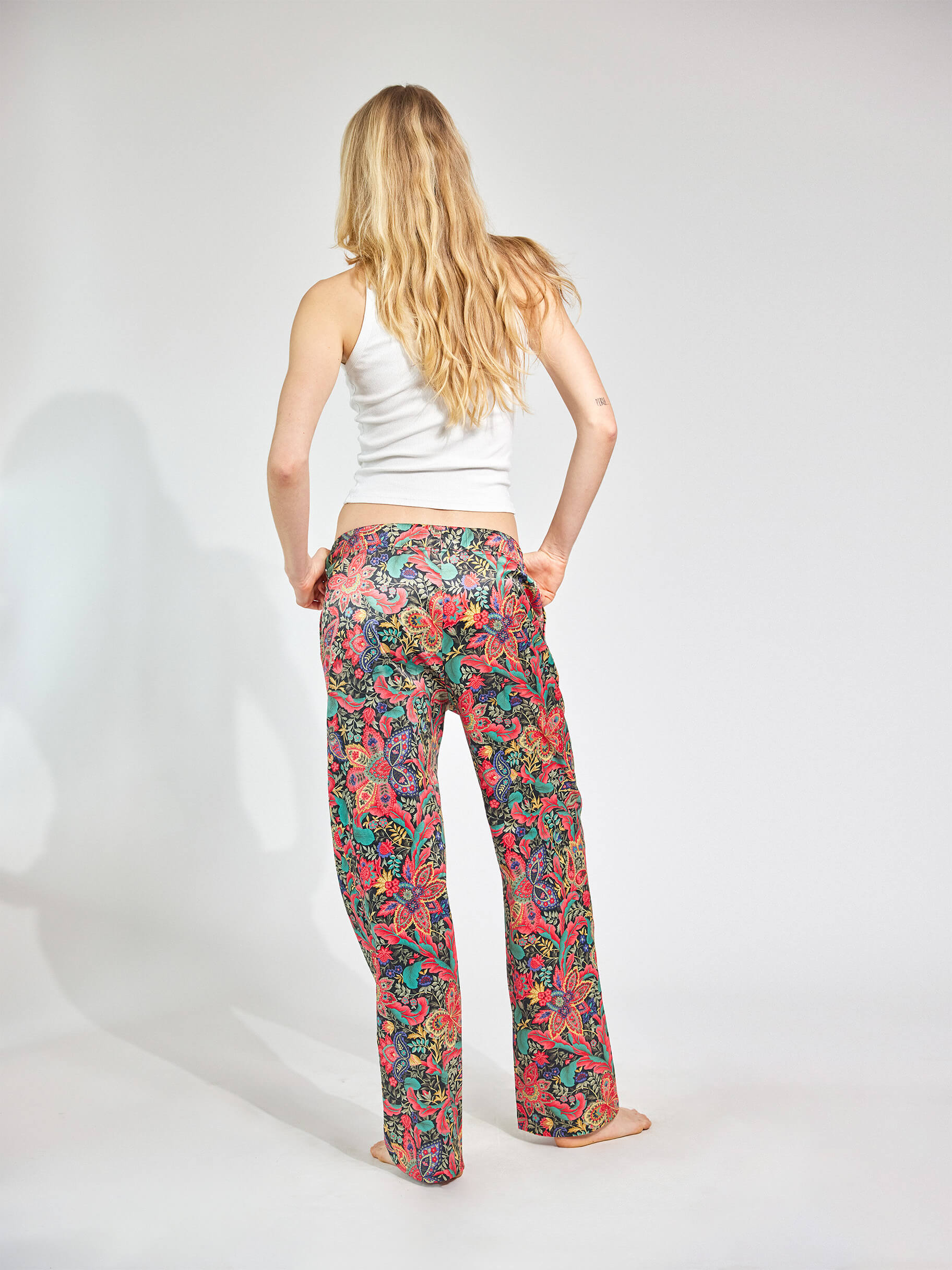 Power Paisley Bootcut Satinhose