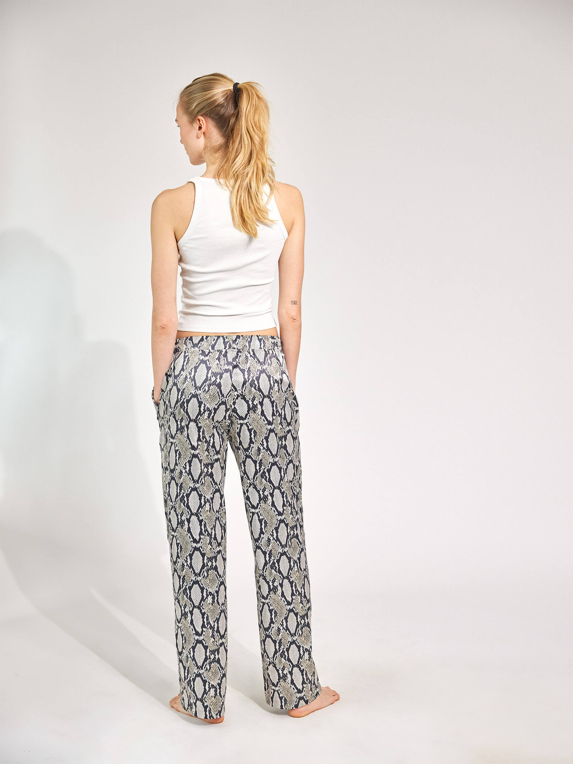 Snake Plissken Bootcut Satinhose