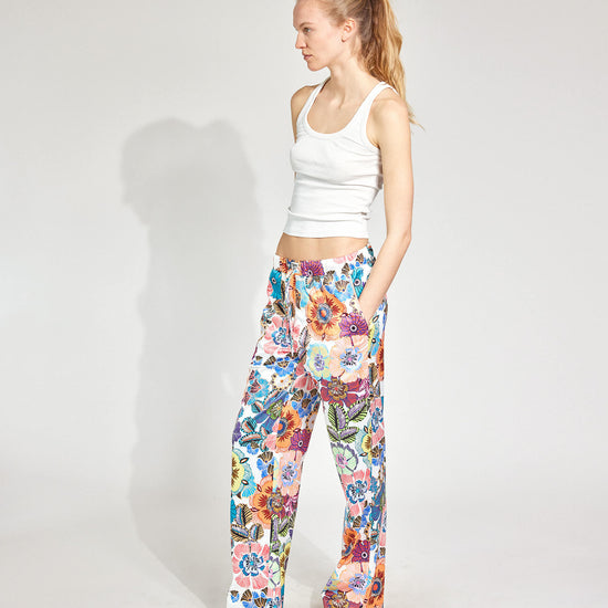 Flower Tantra Bootcut Satinhose