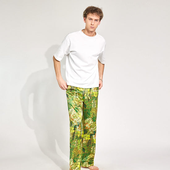 Quincy Jungle Satinhose Damen und Herren