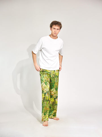 Quincy Jungle Satinhose Damen und Herren