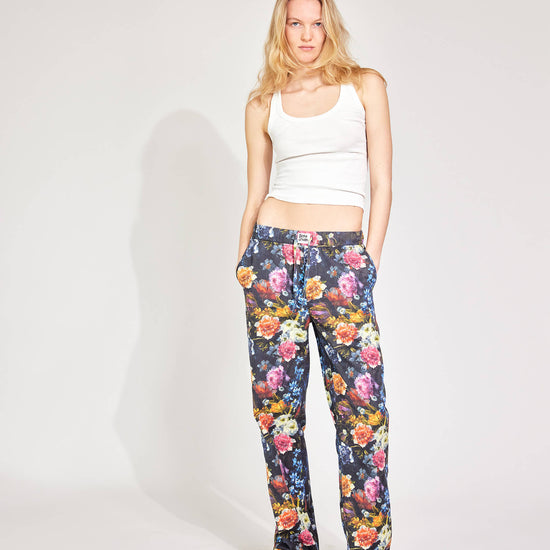 Night Blossom Hose mit Blumen-Print