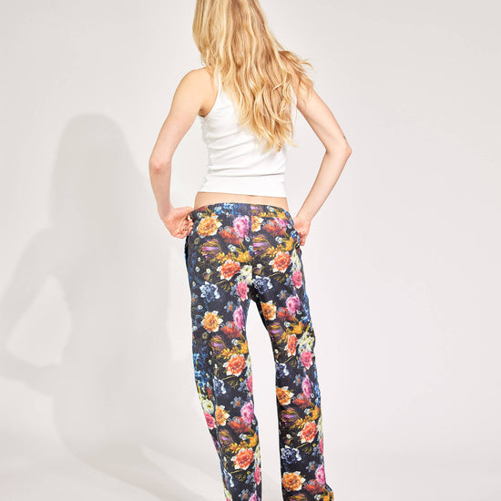 Night Blossom Stoffhose Damen und Herren