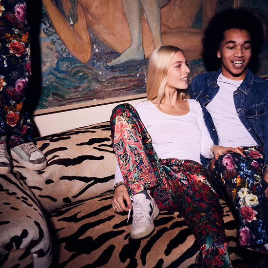Night Blossom Baumwollhose Casual Look