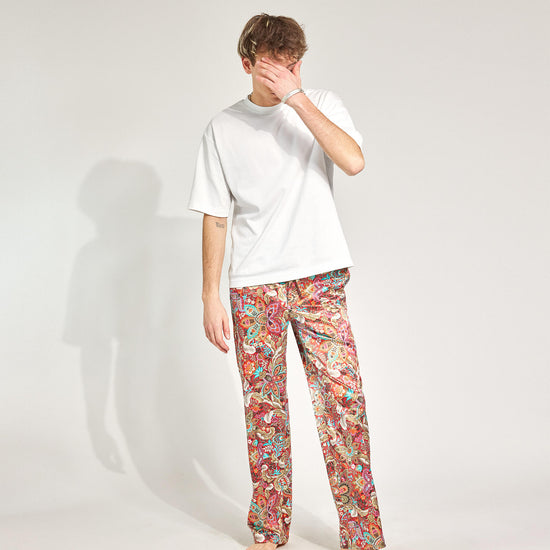 Paisley Park Satinhose mit Paisley-Print