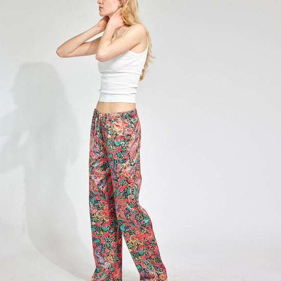 Power Paisley Bunte Satinhose Damen und Herren