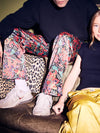 Power Paisley Weite Stoffhose Damen und Herren