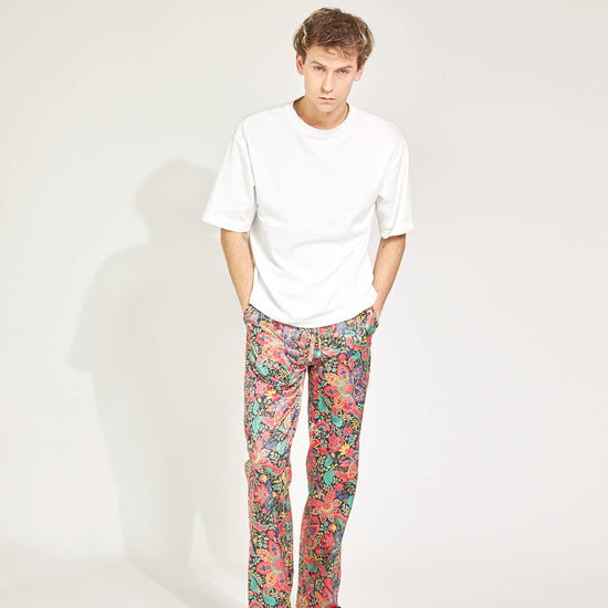 Power Paisley Satinhose Damen und Herren