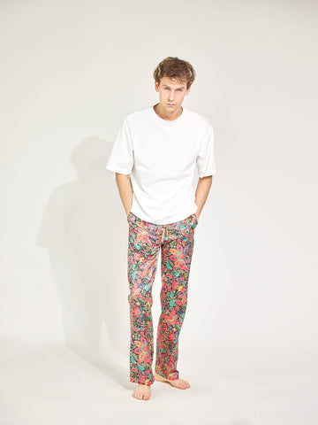Power Paisley Satinhose Damen und Herren