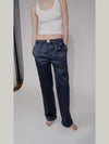 Very Serious Blue Casualstyle Satinhose