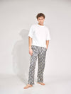 Snake Plissken Satinhose mit Schlangenprint