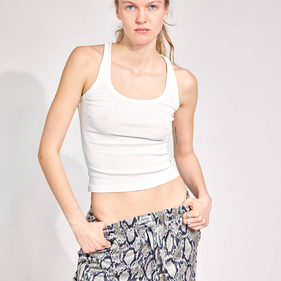 Snake Plissken Satinhose für Streetwear